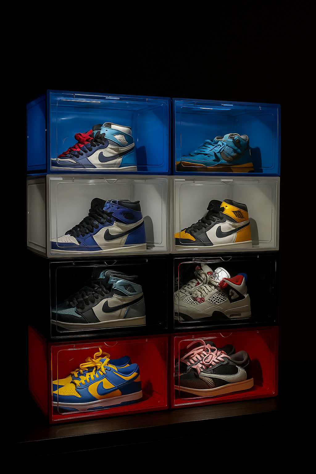 világítós cipődoboz LED sneaker display